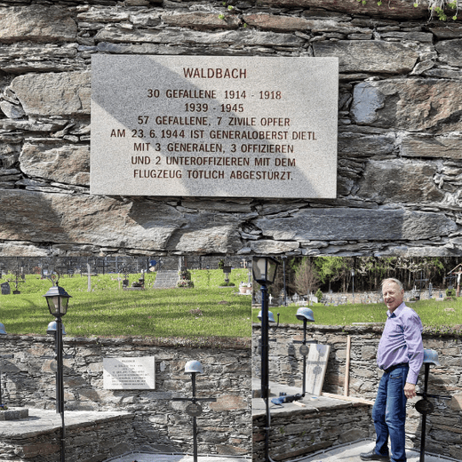 Neue Gedenktafel der im 1. und 2. Weltkrieg gefallenen Soldaten und Zivilisten