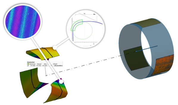 3D-Messung eines Bohrers mit der Koordinatenmessmaschine µCMM